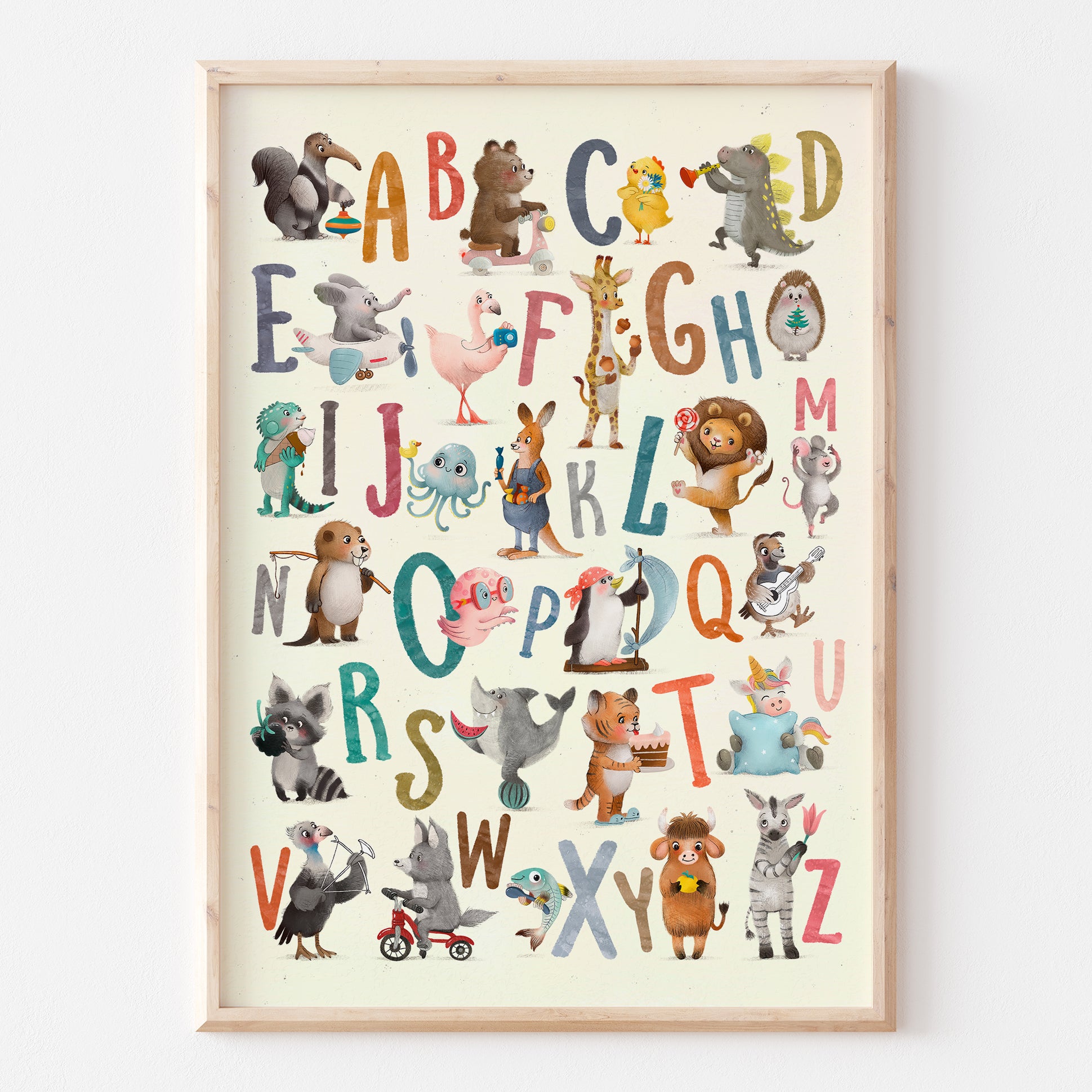 Animal Alphabet Parade Print – Wilbur & Peach